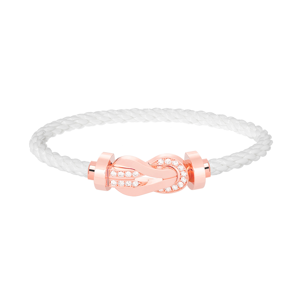 [Angela Jewellery]CHANCE LARGE 8 FIGURE BUCKLE HALF DIAMOND BRACELET ROSE GOLD