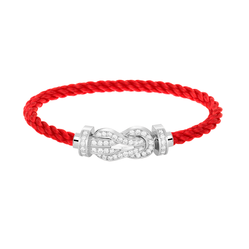 [Angela Jewellery]CHANCE LARGE 8 FIGURE BUCKLE FULL DIAMOND BRACELET SILVER
