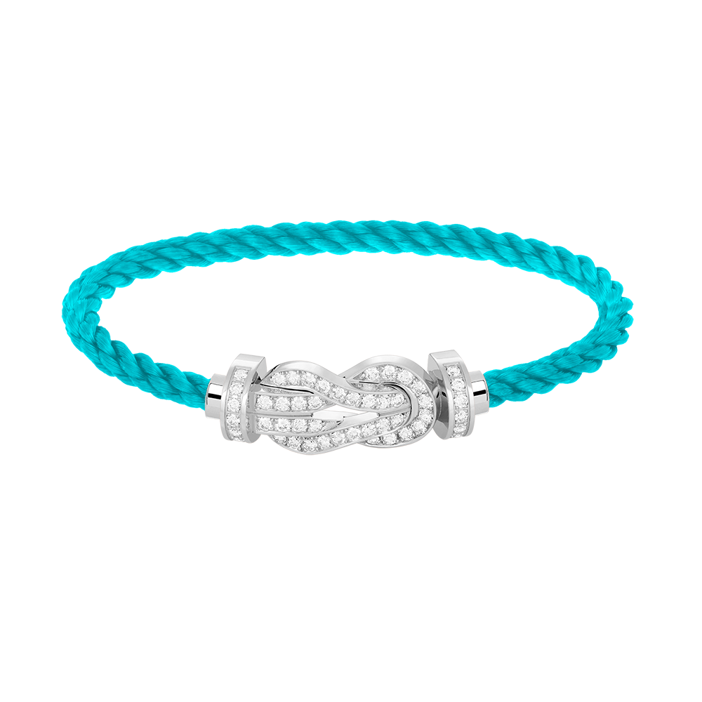 [Angela Jewellery]CHANCE LARGE 8 FIGURE BUCKLE FULL DIAMOND BRACELET SILVER