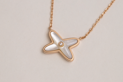 [Angela Jewellery]JEUX DE NECKLACE 1 DIAMOND