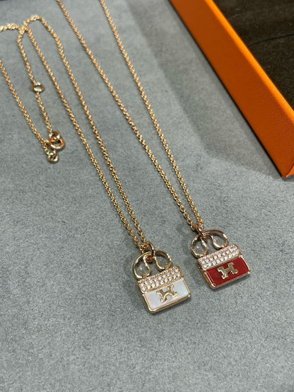 [Angela Jewellery]H CIRCE MOISSANITE PENDANT NECKLACE GOLD