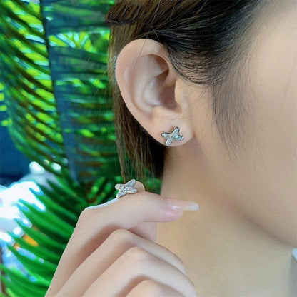 [Angela Jewellery]JEUX DE SILVER DIAMOND EARRINGS