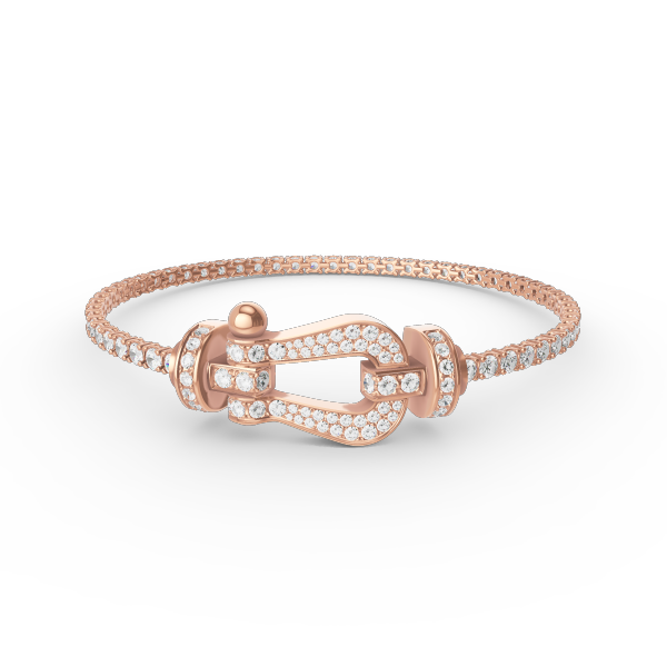 [Angela Jewellery]FORCE  LARGE HORSESHOE FULL DIAMOND TENNIS BRACELET